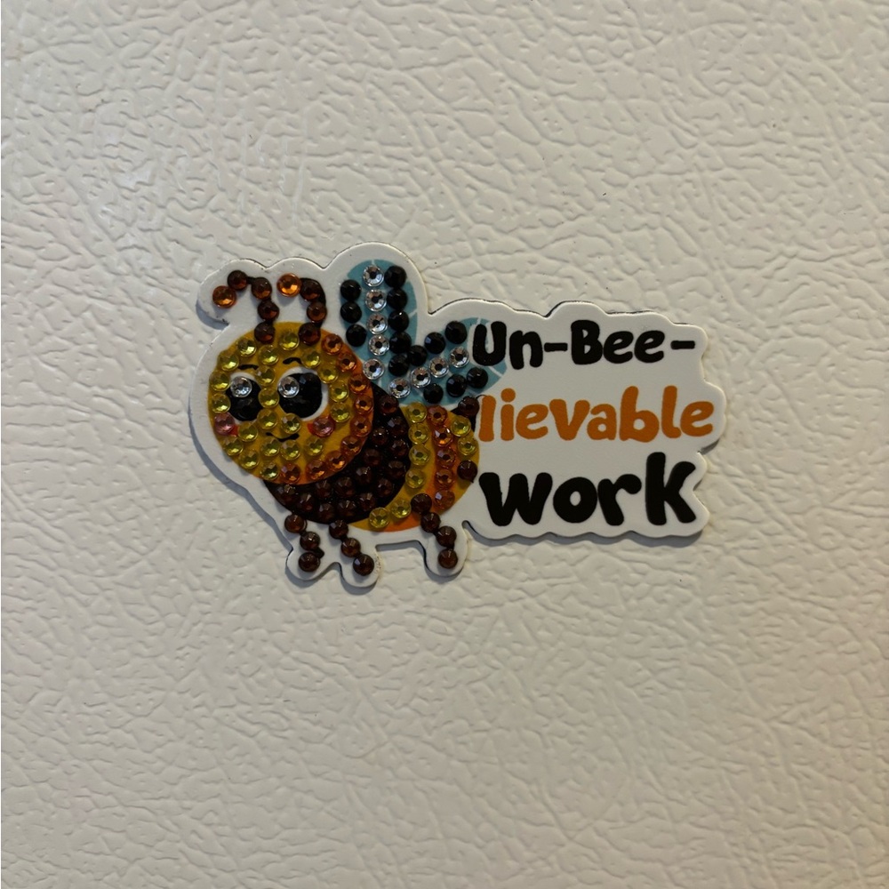 Rhinestone Bee magnet